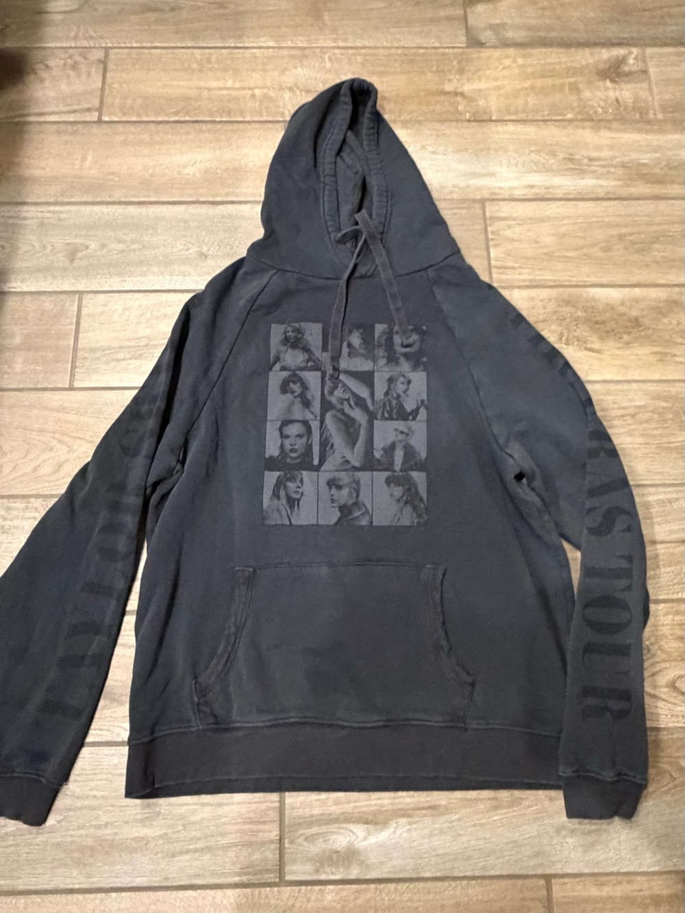 official Taylor Swift The Eras Tour charcoal-grey pullover hoodie medium